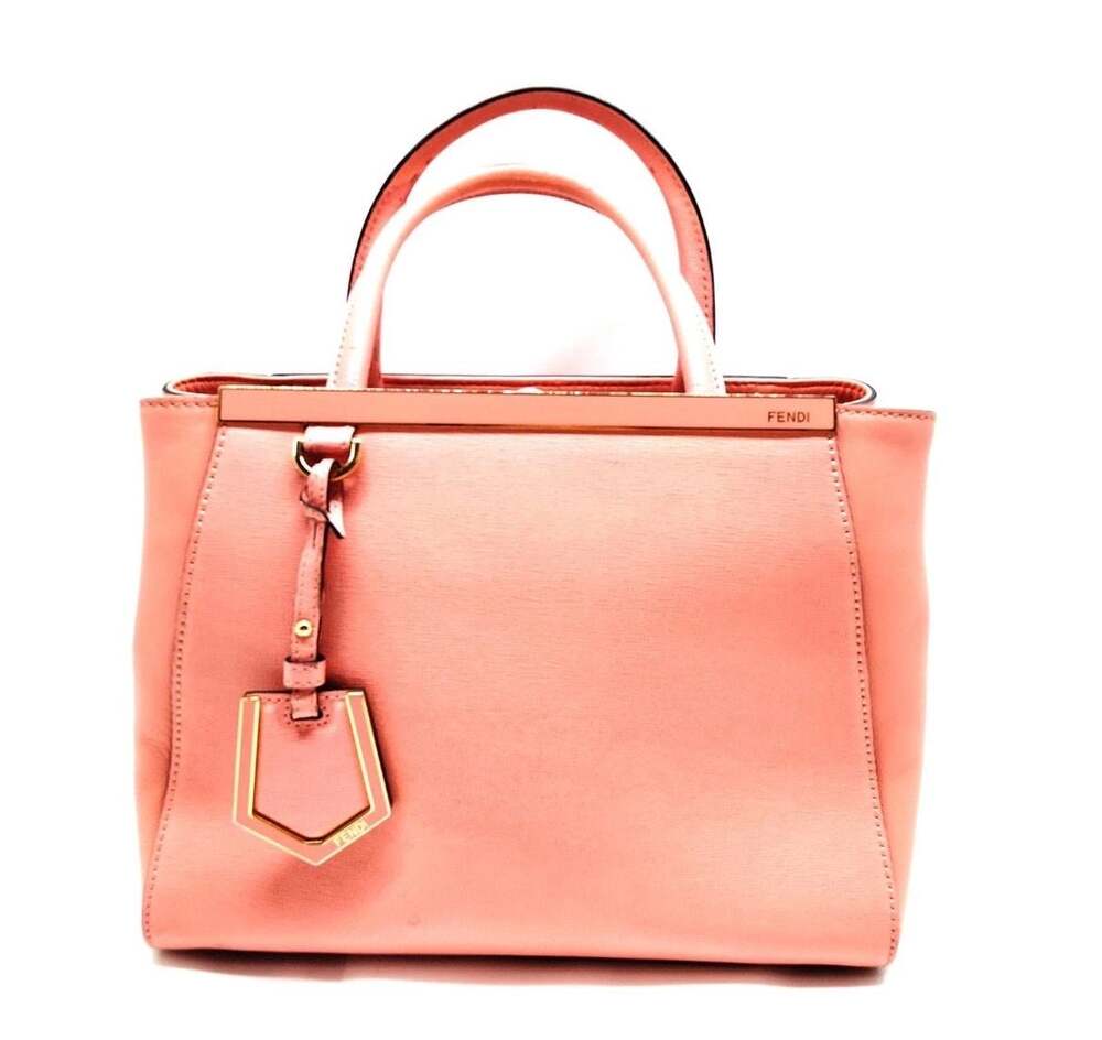 Fendi Petite 2Jours Elite Tote Bag in Pink Leather
